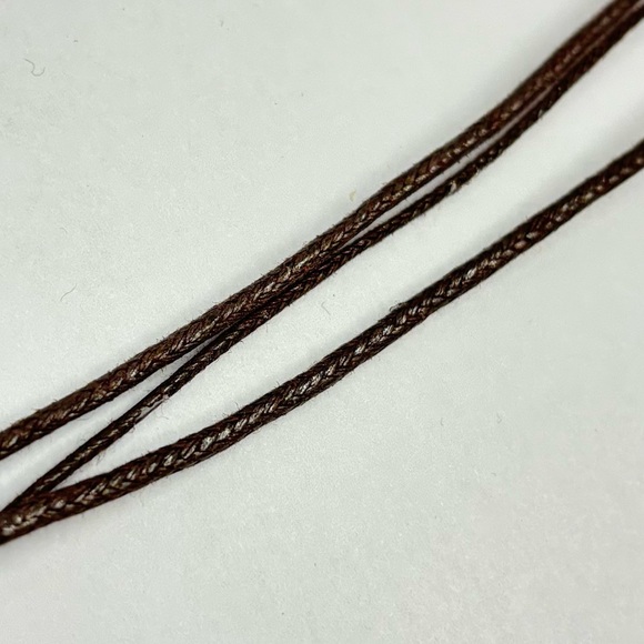 Vintage turquoise tie belt, 50" long - Picture 4 of 8